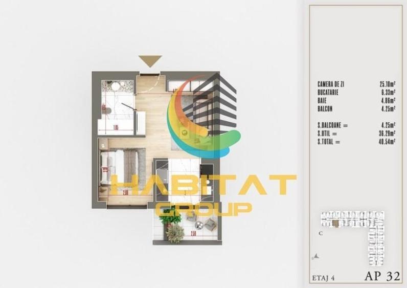 Garsoniera Pallady Noua lux decomandata gata de mutare - 9