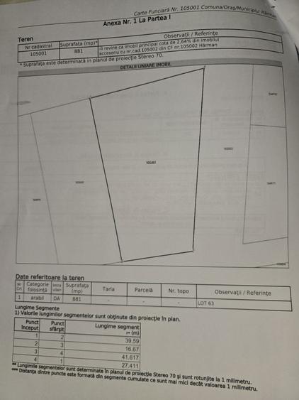 Teren intravilan 881 mp | Front la 3 strazi | Harman - 4