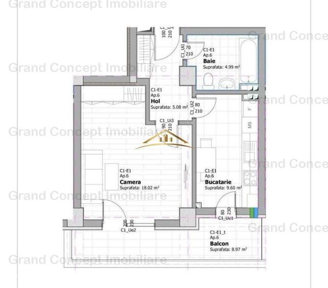 Apartament 2 camere, Tatarasi, 61.90 mp / 114.220 Cod Oferta: 7063 - 1