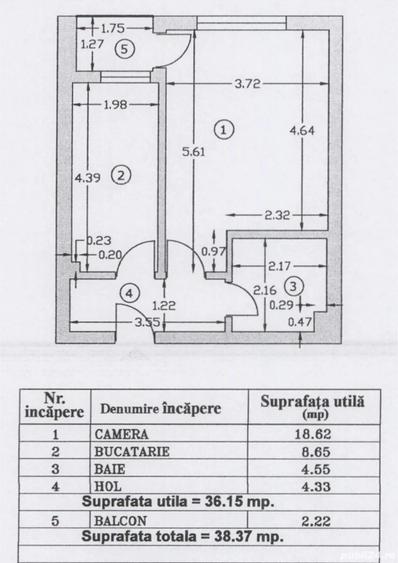 Garsoniera | Iuliu Maniu | Metrou Pacii | Bloc nou - 2