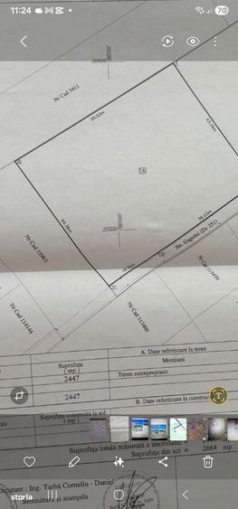 teren intravilan, Corbeanca, Ostratu, Gagului, 2447 mp, desch 55 ml - 1