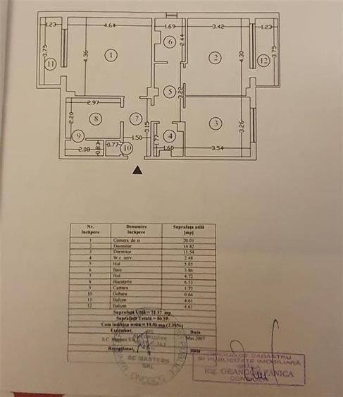 ETAJ  1, Ap 3 camere zona Garii, SPATIOS, 2 vederi, 2 balcoane - 10