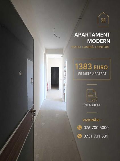 Apartament 2 camere- 54mp - INTABULAT- SUPER PRET - COMISION 0% - 6