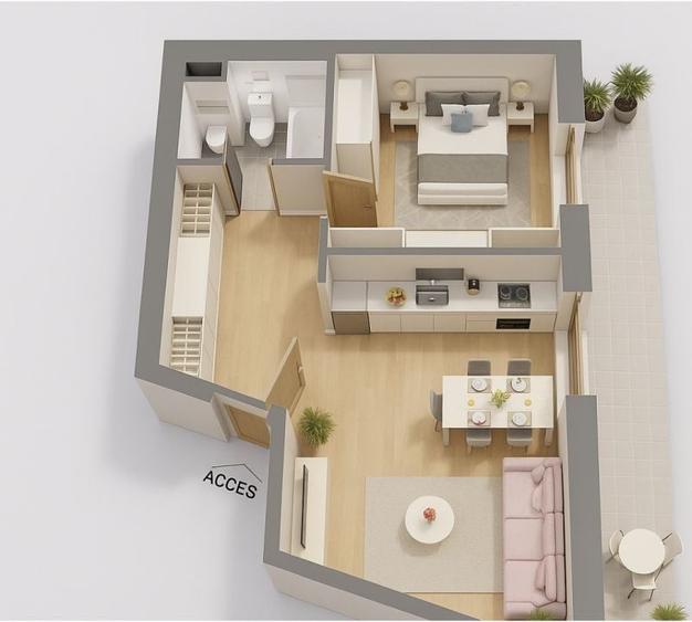 Tomis Plus - Celine Elegance -Vânzare apartament cu 2 camere - 9