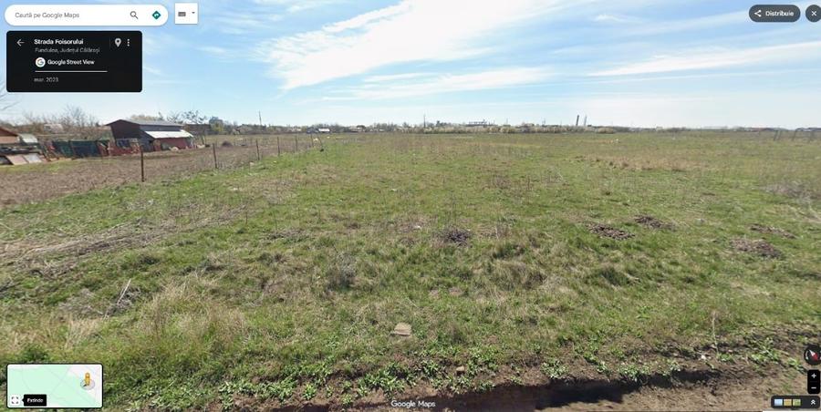 Fundulea - Teren 1000 m2, Deschidere 20 m, pretabil constructie casa - 2