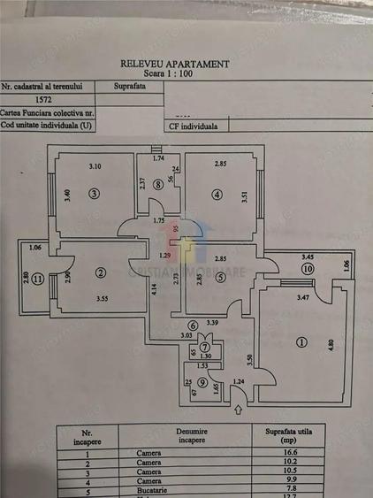 4 camere, 80 mp, etaj 2, Decomandat - Plantelor - 8