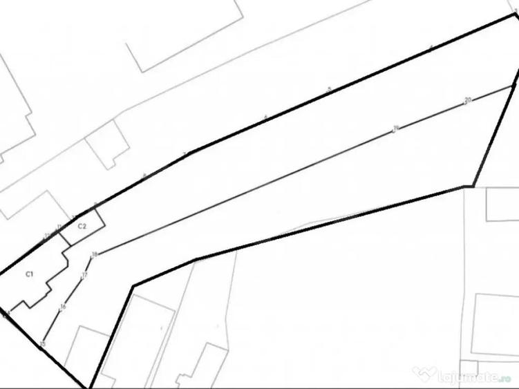 Teren 1900 mp, 25ml deschidere, zona Ultracentral - 1