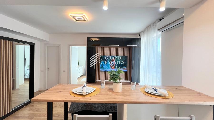 Apartament cu 2 camere semidecomandat, mobilat în Otopeni