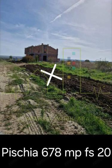 Teren intravilan Pischia. 678 mp. Front de 20,75 m. - 1