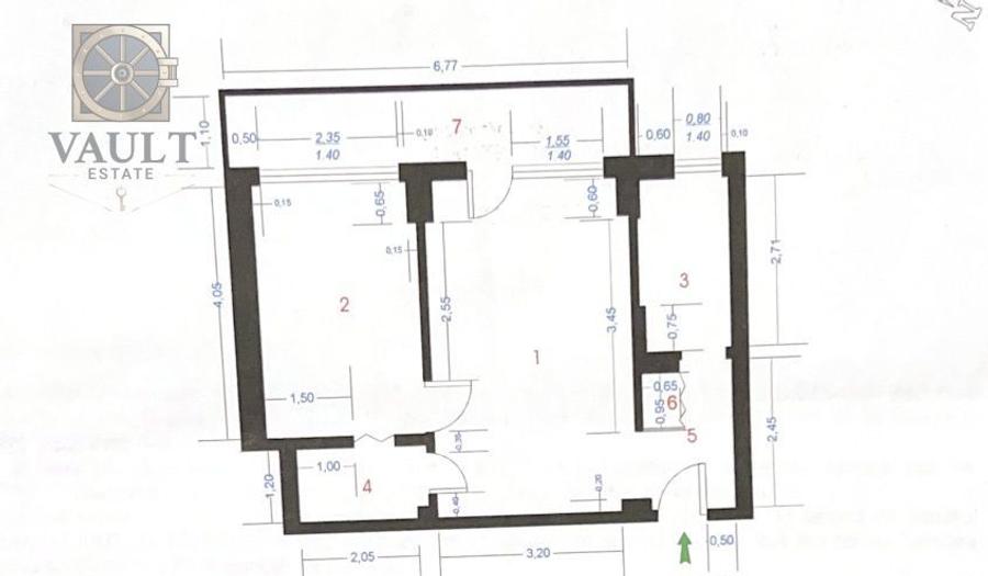 Apartament cu 2 camere semidecomandat, mobilat în Dorobanți