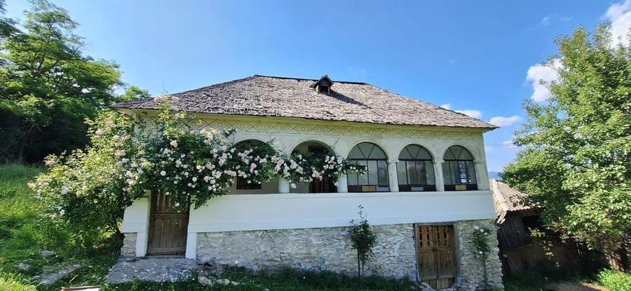 Casa MUSCELEANA , stil Conac , cu livada , teren intravilan- 2 000 mp. - 5