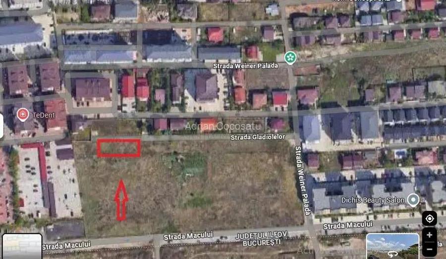 Teren intravilan 595 mp - Weiner Palada I Chiajna Kaufland