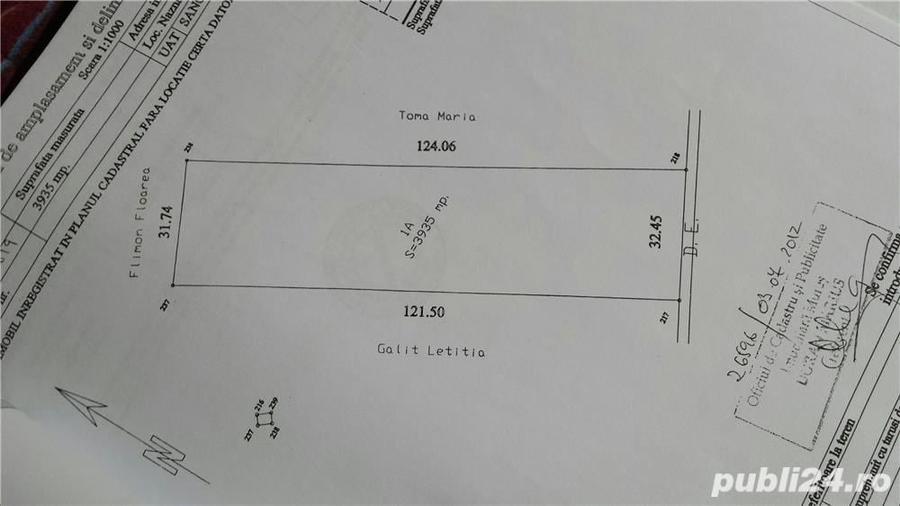 vand teren intravilan 3935 mp, nord - est in sat NAZNA - 2