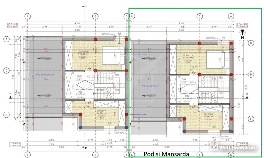 Duplex P+1+M, SU 134 mp, Tauti, drum privat, vecinatati noi - 46