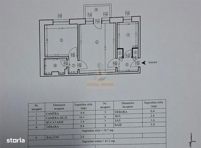 Apartament cu 2 camere - etajul 1 - Mircea cel Batran - 1