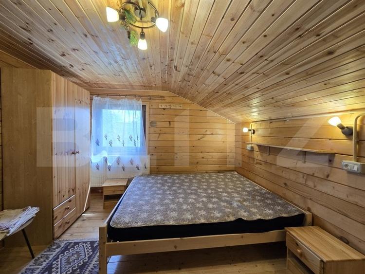 Cabana lemn cu 4 dormitoare, 120mp, teren intravilan de 1250mp - 13