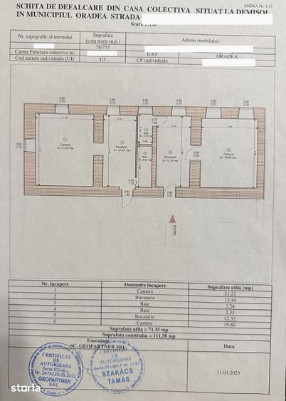 Apartament cu 2 camere în Central