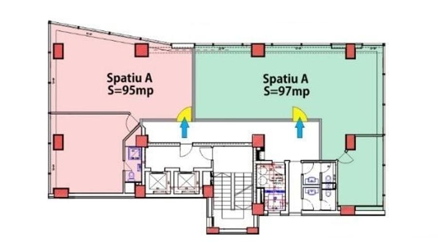 Spatii birouri 270 mp etaj 1 - 2