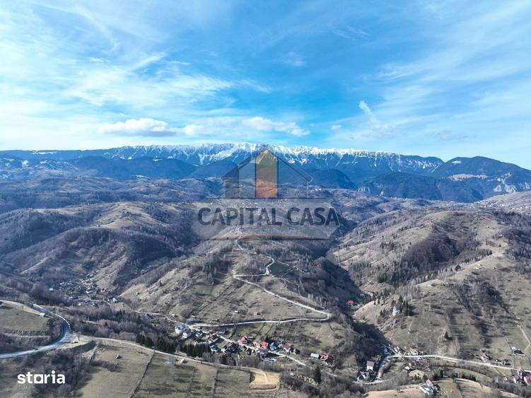 Teren intravilan in Moeciu de jos Vedere panoramica Piatra Craiului - 3