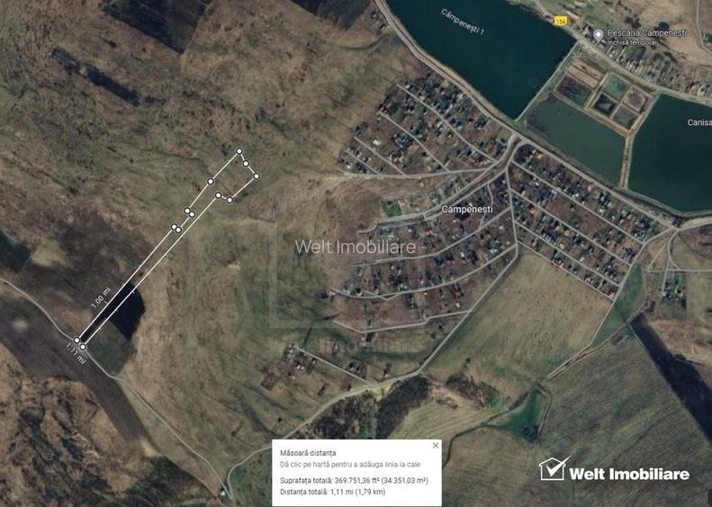 Teren in Apahida-Campenesti, 3,4 ha, extravilan