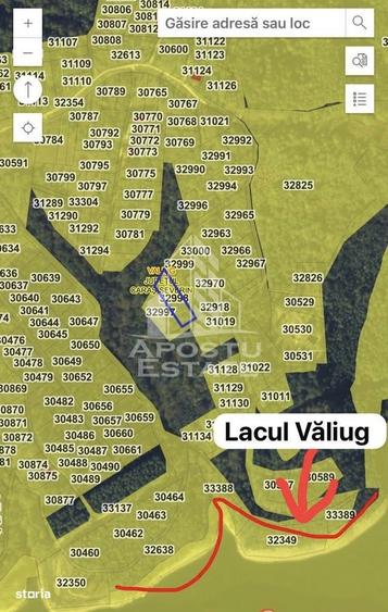 Teren intravilan, 2000mp, cu vedere panoramica spre lacul Valiug - 2