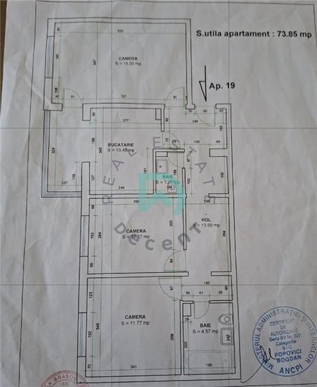 Apartament  3 camere, 74 mp, Triaj - 14