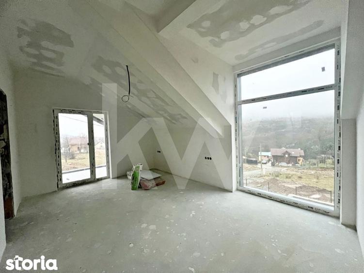 Casa arhitectura moderna cu panorama spre Muntii Fagaras si Cetatea Ci - 1