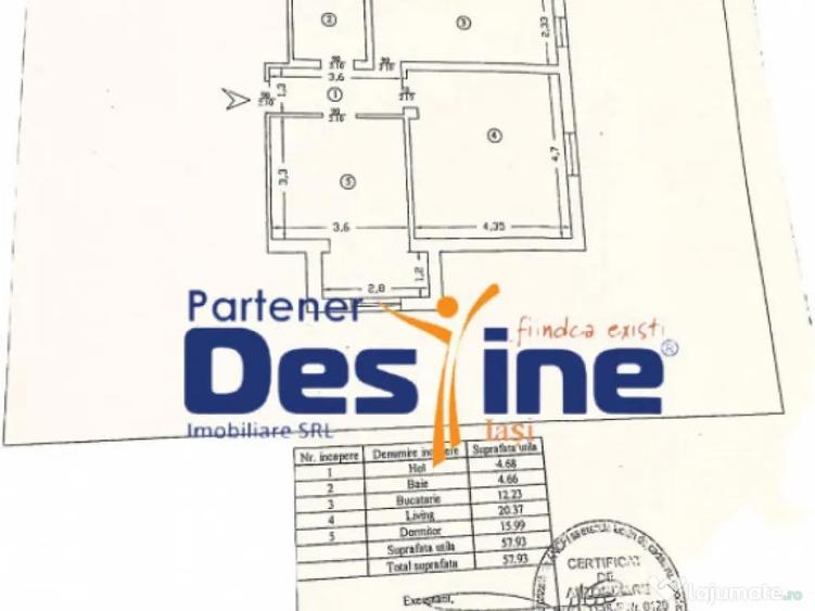 Apartament 2CD 58 mp mobilat si utilat + loc parcare Rediu - 9