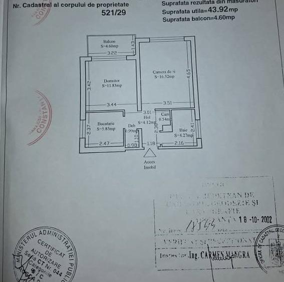 2 Camere Decomandat, Tomis 1, Centrala proprie ,48 mp, 7/9 - 1