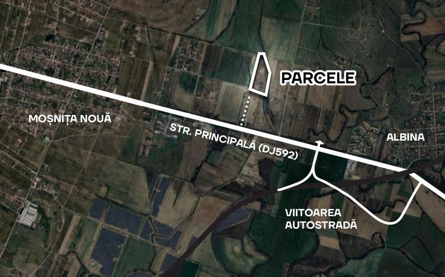Teren Construcții intravilan de 600 mp, în Moșnița Nouă