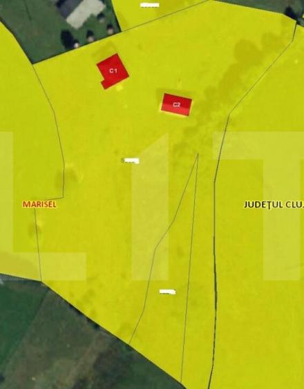 Pensiune si teren intravilan, 9814 mp in Marisel, zona parti - 4