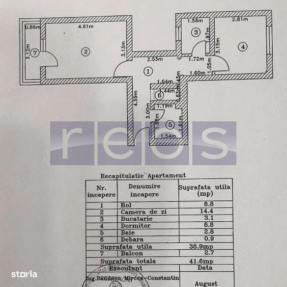 De Vanzare 2 Camere | Etaj 10/10 | Bloc Reabilitat | Valea Argesului - 9