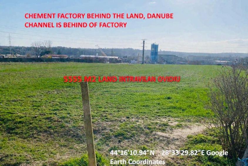 Teren intravilan 5500 mp Ovidiu - dubla deschidere - utilitati - 3