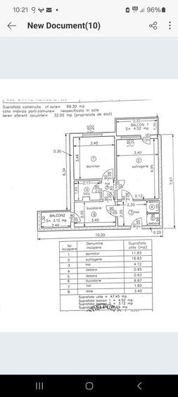 Apartament cu 2 camere semidecomandat în Central