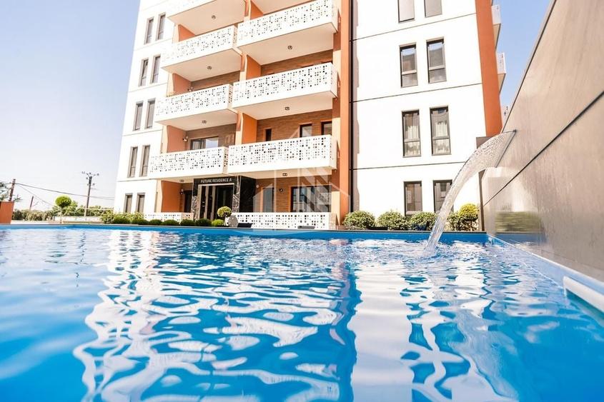 Apartament cu 3 camerere, mobilat de lux parcare subterana si piscina. - 1