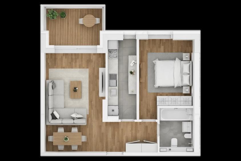 PREȚ DE LANSARE | 2 camere proiect nou | nordul Capitalei, in Cosmopolis - 1