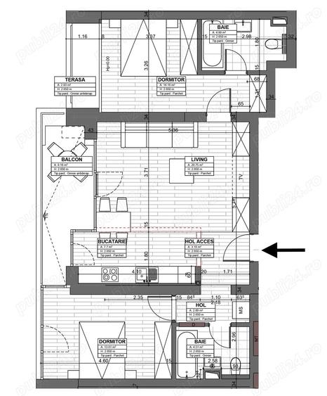Cesiune promisiune apartament 3 camere, etaj 10, vedere Botanic - 1