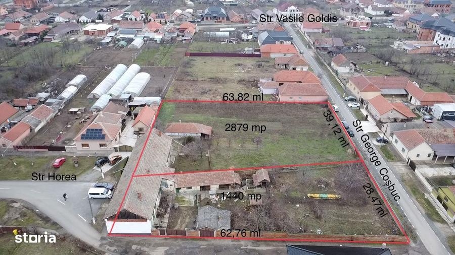 Casa de vanzare cu Teren4319mp Poten?ialViitorPozitieComercial Curtici - 1