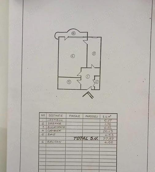 Intrarea Badeni nr. 14 - Garsoniera direct propietar - comision 0% - 1
