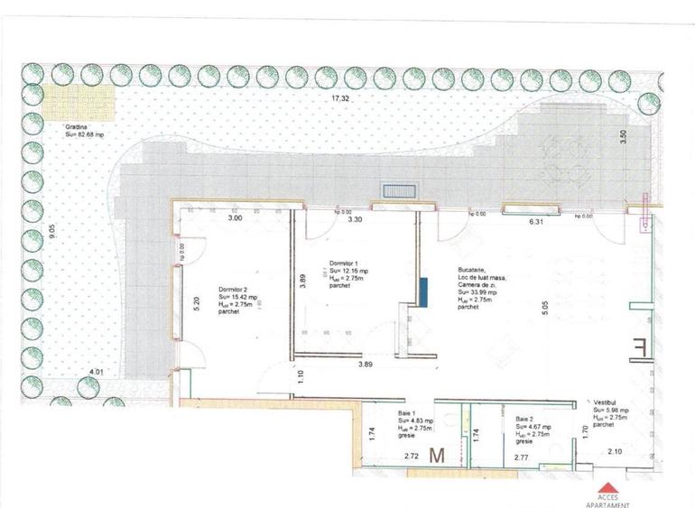 Vand apartament 3 camere+gradina, Ared-Imar - 8