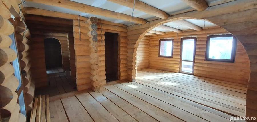 Ocazie! Vand cabana de bustean masiv in sat Pestera, com Moieciu, Brasov - 5