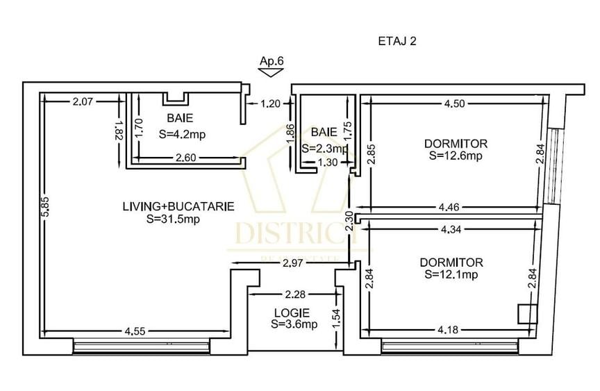 COM 0% Apartamente cu 3 camere, loc de parcare, lift | Simion Barnutiu - 11