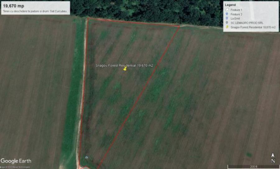 Vand teren 2 ha cu deschidere spre padure. - 1