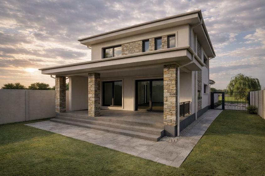 Casa Moderna P+1 , 4 dormitoare,3 bai , teren 420 mp- ViaCarmina - 3