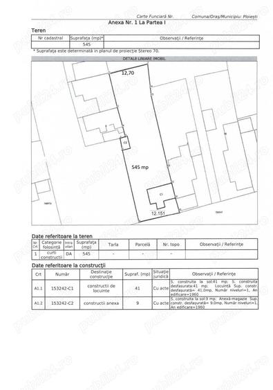 Teren + constructii Tudor Vladimirescu Ploiesti - 1
