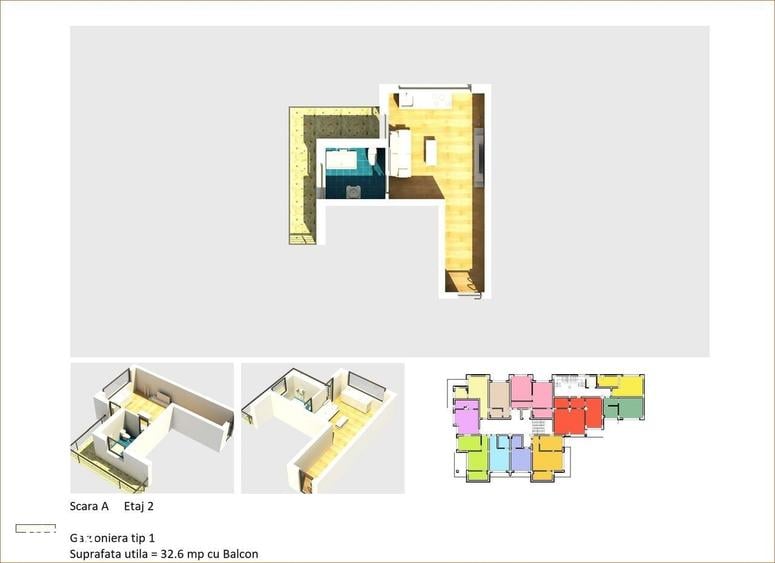 Apartament cu 2 camere în Central