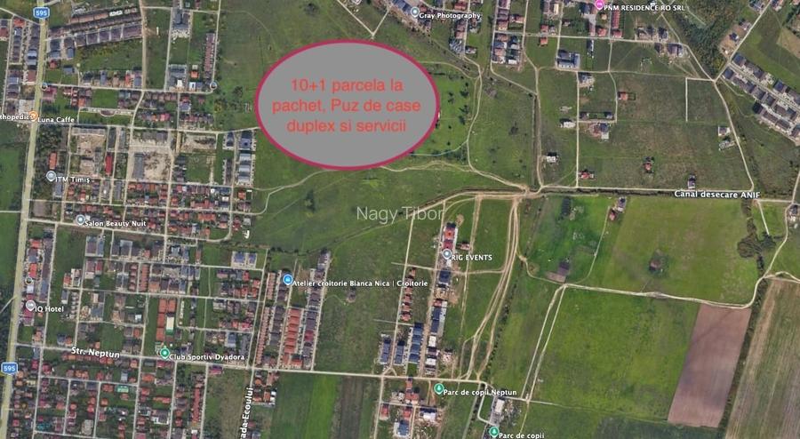 Ocazie! de vanzare terenuri intravilane de casa duplex, suprafețe de 660, 800 mp