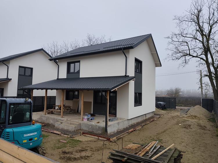 FARA COMISION case 4 camere 2 bai terasa P+1+pod canal apa gaz curent la cheie - 7