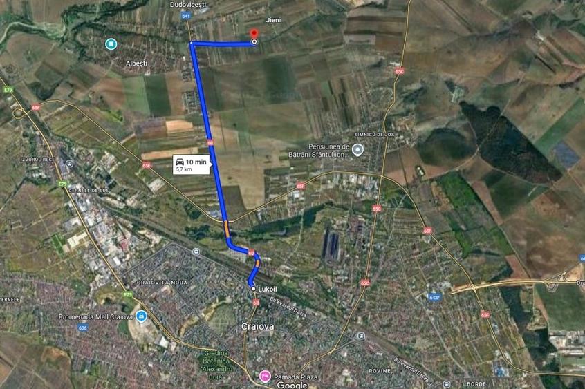 Teren 4.500 mp – sat Jieni, com. Șimnicu de Sus, la 5,7 km de Craiova - 1