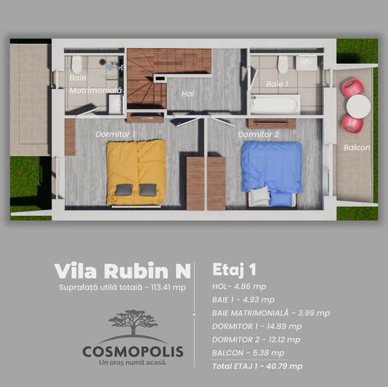 VILA NVN - Complex Cosmopolis , incepand de la 199000 eur plus tva. - 6